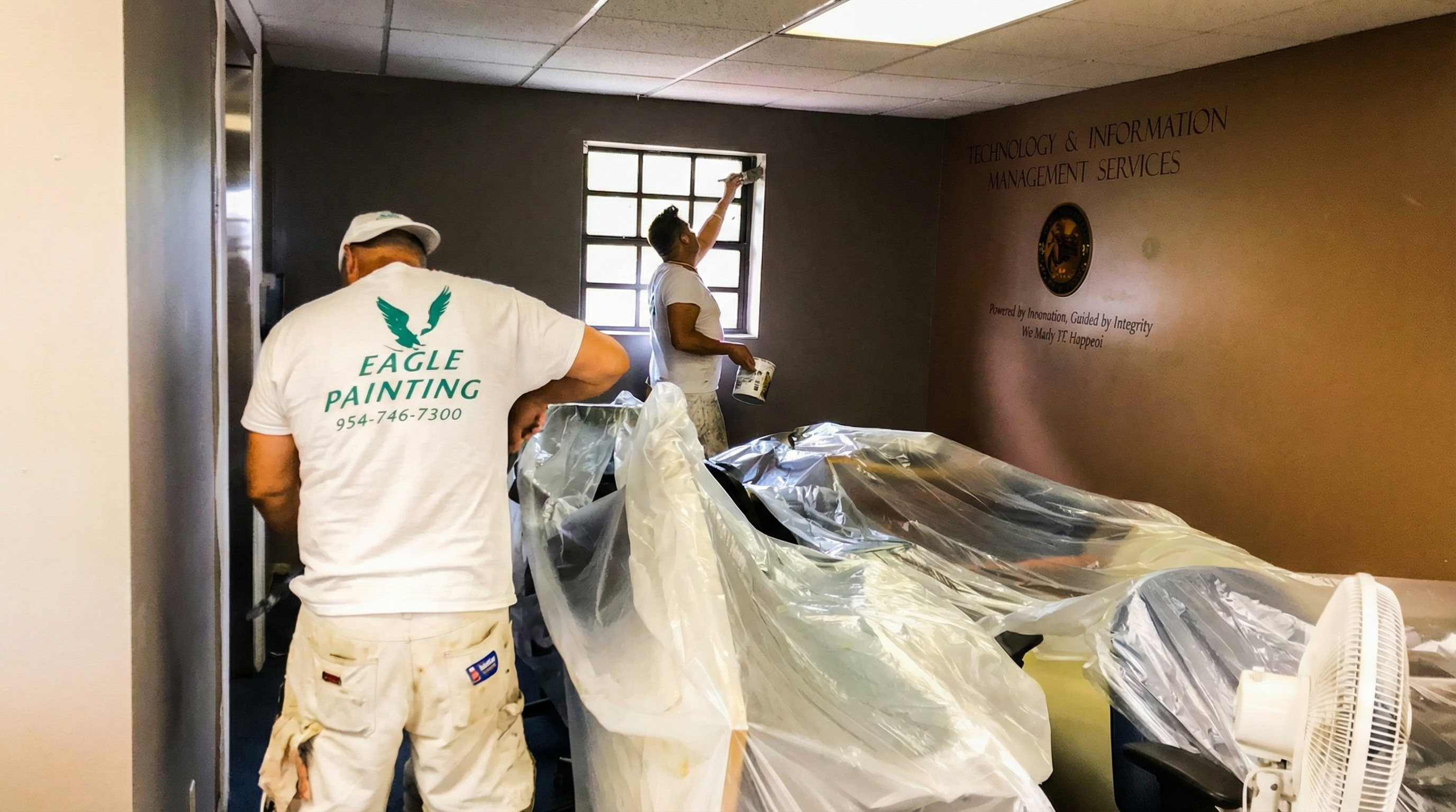 Detailed painting work showing quality craftsmanship